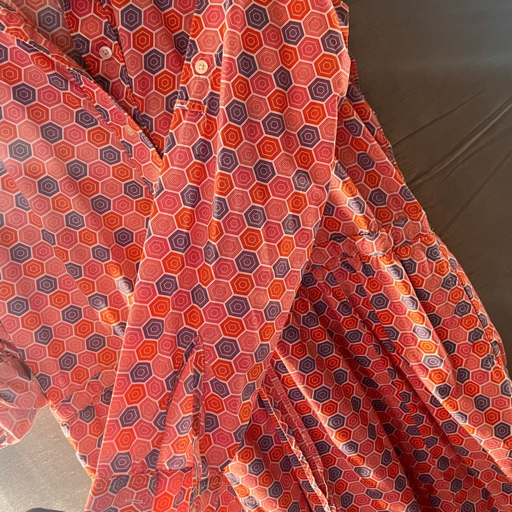 GAP Vintage Drawstring Waist Geo Print Dress/Tunic Size M - Picture 5 of 10